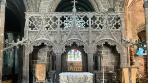 Le jubé en pierre de la basilique du Folgoët - © Ronan Le Coz