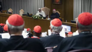 Le pape François rencontre les cardinaux nouvellement créés au Vatican, le 29/08/2022 ©Vatican Media