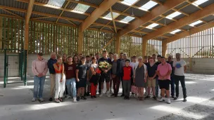 La halle paysagère du lycée agricole de Merdrignac a été présentée, lundi 4 septembre, aux représentants du Conseil régional. (c) DRAAF Bretagne/CD