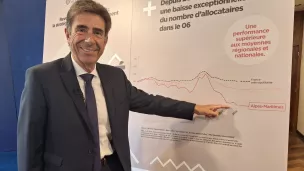 Le président du Département des Alpes-Maritimes montre la courbe du RSA - RCF