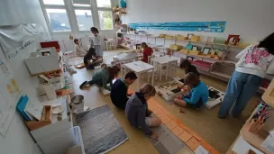 Une séance d'atrium à l'école Sainte Bernadette de Vannes  ©Claire Villemain