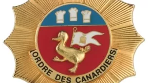 La médaille de l'ordre des canardiers.