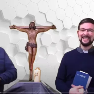 Les Peres Pascal Romefort et Matthieu Bobin