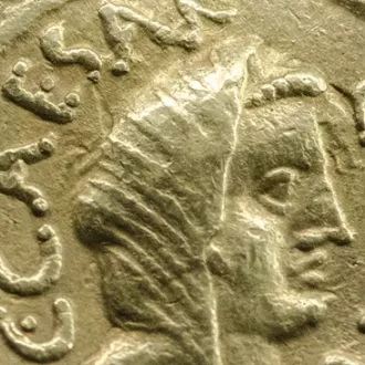 Wikimedia Commons - Monnaie de Jules César, CAESAR COS TER
