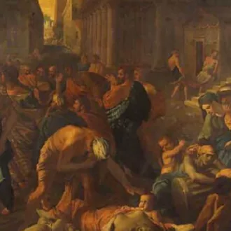 La peste d'Athènes d'après Poussin