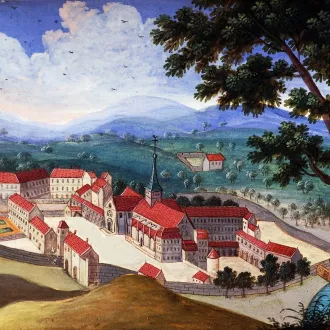 L'abbaye de Port-Royal-des-Champs en 1710 par Madeleine Boullogne ©Getty / DE AGOSTINI PICTURE LIBRARY