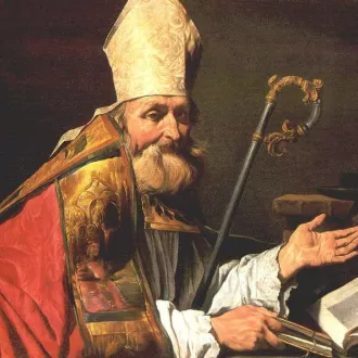Saint Ambroise évêque de Milan par Matthias Stomer, musée d'Art de Bâle ©Wikimédia commons