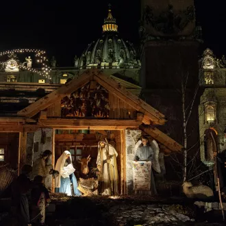 Crèche sur la place Saint-Pierre au Vatican (2019) ©M.MIGLIORATO/CPP/CIRIC