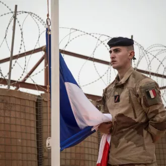 Soldate français au Mali, le 14/12/2021 ©FLORENT VERGNES / AFP