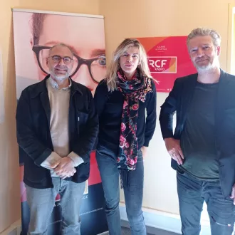Marc Lainé, Marie-Sophie Ferdane et Bertrand Belin ©RCF