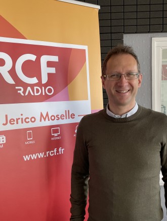 Sébastien Wagner dans les studios de RCF à Metz