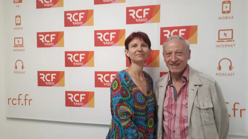 2018 RCF Saint-Etienne Victorien Duchet - Delphine Allibert et Pierre-Marie Dugas dans les studios de RCF