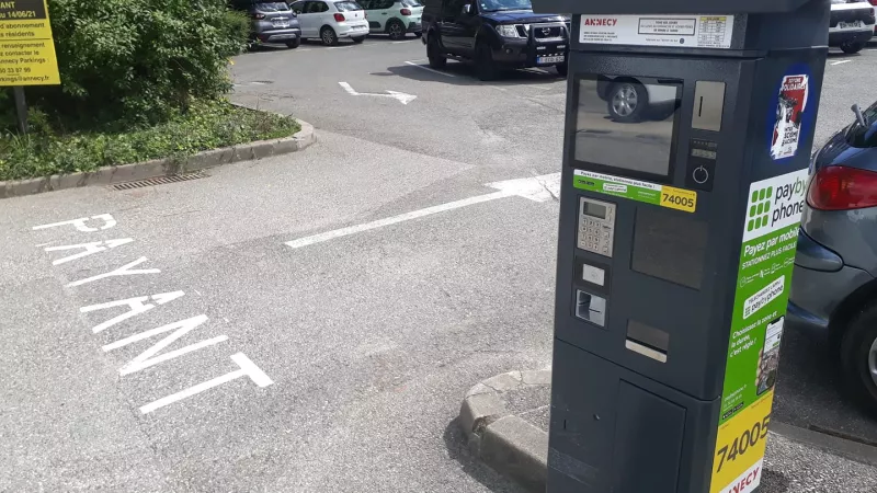 Le parking Tillier est devenu payant. ©Victorien Duchet RCF Haute-Savoie