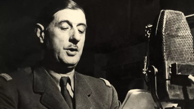 Wikimédia Commons - Charles de Gaulle au micro de la BBC à Londres