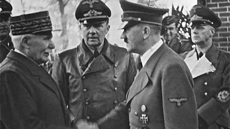 Wikimédia Commons - L'entrevue de Montoire entre le maréchal Pétain et Adolf Hitler, le 24 octobre 1940