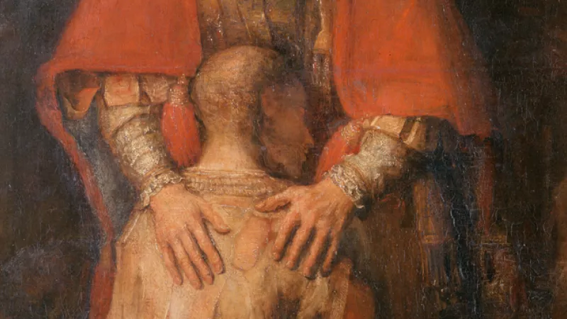 Wikimédia Commons - Le Retour du fils prodigue, par Rembrandt (1668)