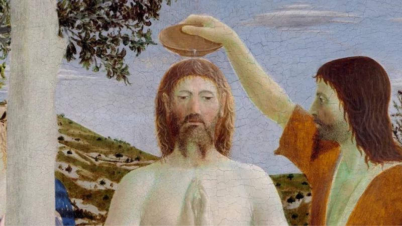 Wikimédia Commons / Baptême du Christ, Piero della Francesca