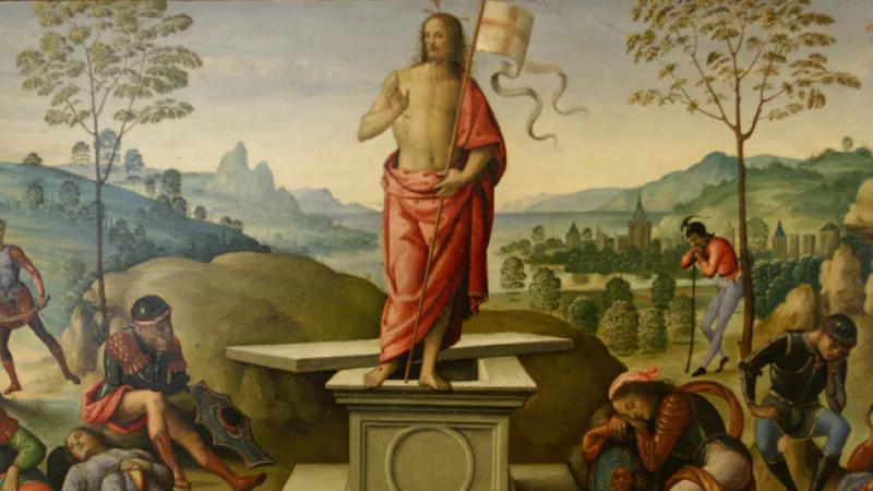 Wikimédia Commons - La résurrection du Christ par Le Pérugin, v. 1497