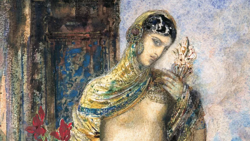 Wikimédia commons - La Sulamite (nom donné à l'une des femmes du Cantique des Cantiques), par  Gustave Moreau, 1893