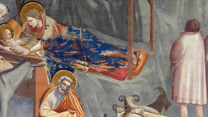 Wiki Commons - Nativité, Giotto di Bondone, 1305