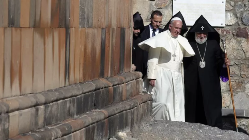 Le pape François dans le Caucase, en Arménie.