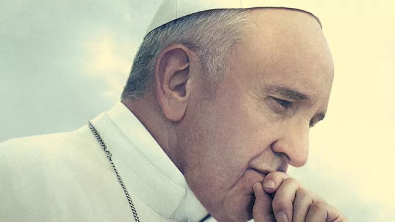 Affiche du film "Le pape François, un homme de parole" par Wim Wenders (2018)