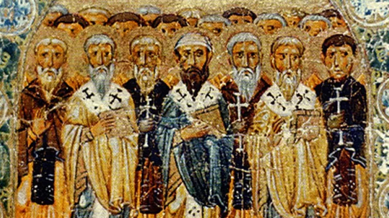 Wikimédia Commons - Pères de l'Église, miniature du XIe siècle, de la Rus' de Kiev
