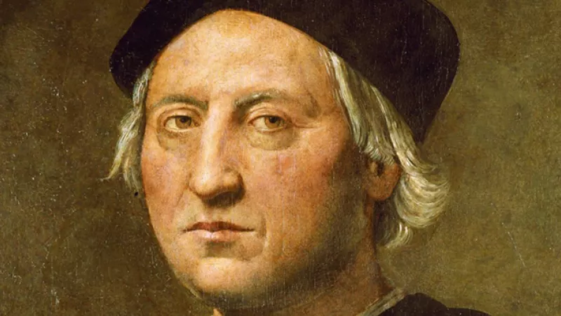 Wikimédia Commons - Portrait présumé de Christophe Colomb, attribué à Ridolfo del Ghirlandaio 