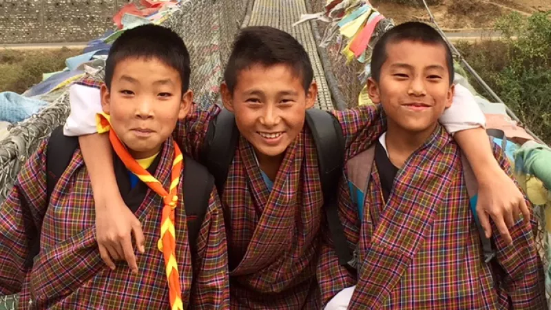 RCF / Thierry Lyonnet - Le sourire des jeunes bhoutanais