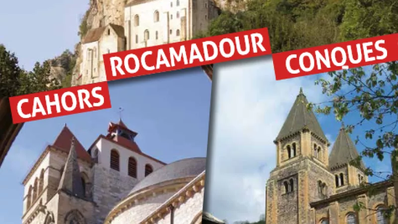 2020-Diocèse de Cahors- Les trois lieux de pèlerinage proposent ensemble des activités spirituelles pour organiser un pèlerinage unique.