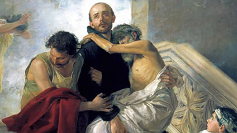 Wikimédia Commons - Saint Jean de Dieu sauvant les malades de l'incendie de l'hôpital royal Gómez-Moreno González (1880)