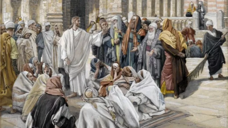 Les pharisiens questionnent Jésus, de James Tissot, Brooklyn Museum ©Wikimédia commons