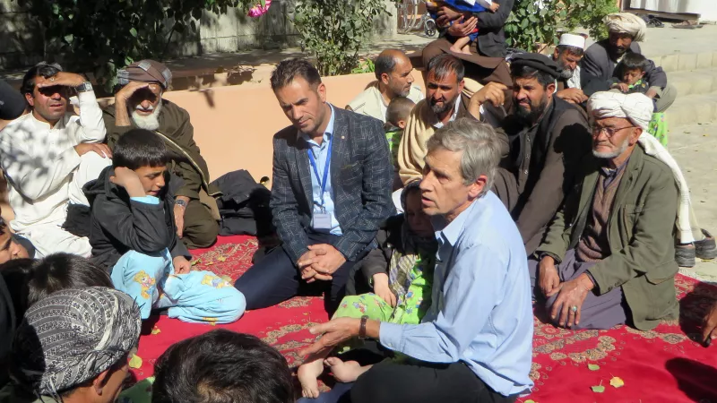 Le Dr Eric Cheysson à Kaboul. Copyright La Chaîne de l’Espoir