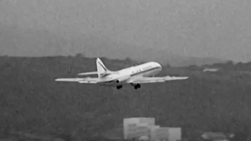 Dernière image du vol du 11 septembre 1968 Ajaccio - Nice @ina.fr