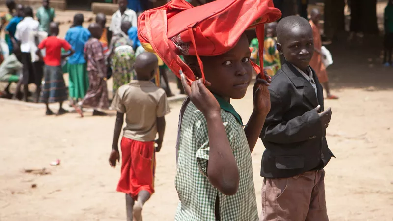 02 mars 2011: élèves d'une école catholique dans le village d'Isohe au Sud Soudan ©Franck PREVEL/CIRIC