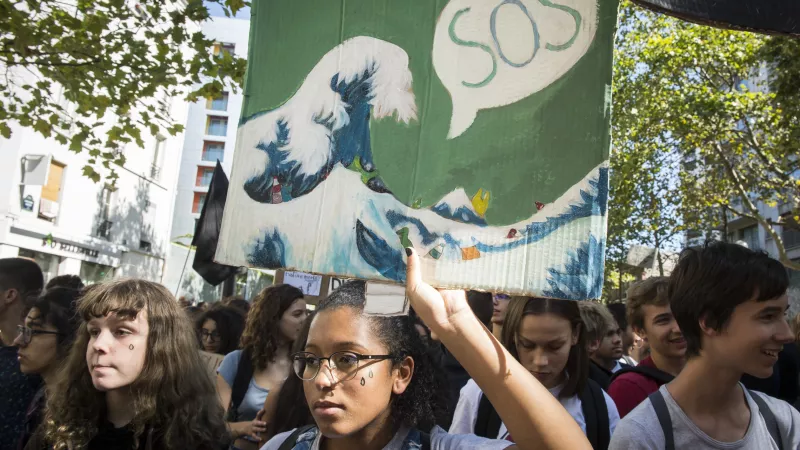 20 septembre 2019 : Marche des jeunes pour le climat, Fridays For Futur (FFF). Paris (75), France - Crédits : Corinne SIMON/CIRIC