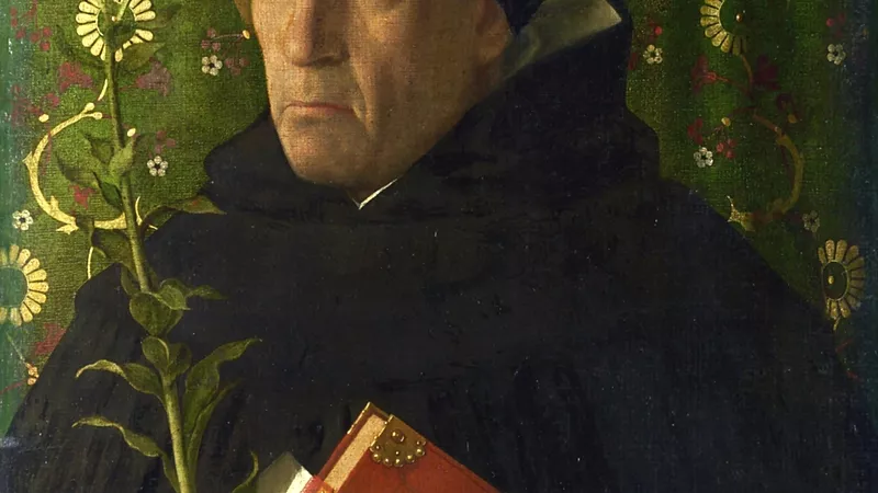 Souvent considéré comme celui de Maître Eckhart, ce portrait représente Fra Teodoro d'Urbino en saint Dominique ©Wikimédia commons
