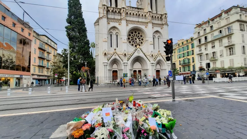 La basilique Notre-Dame de l'Assomption à Nice, le lendemain de l'attentat - Photo RCF