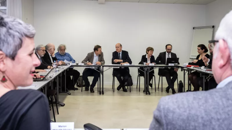 Les 8 février 2019, Jean-Marc SAUVE (c), président, et les membres de la Ciase à Paris ©CIRIC