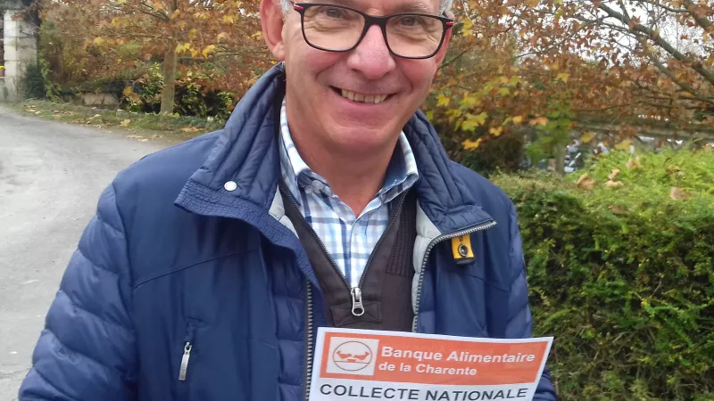 Jean-Jacques Poupot, chargé de la communication Banque Alimentaire 16