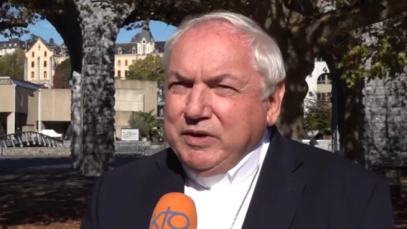 Jean-Marc Aveline évêque de Marseille au micro de KTO depuis Lourdes