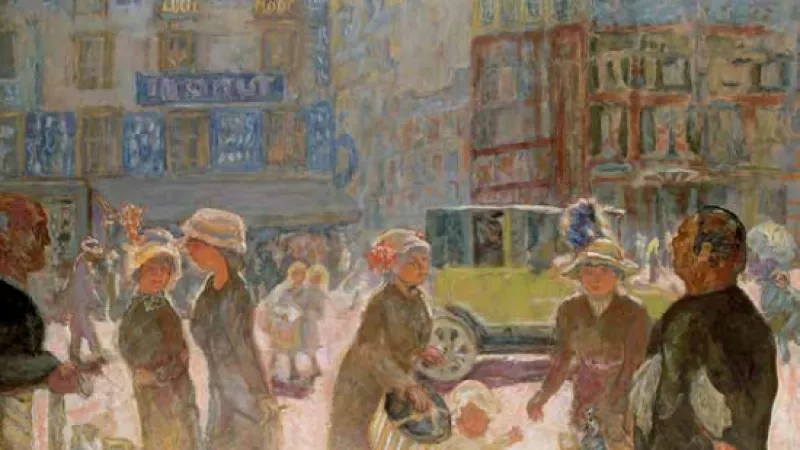 Place Clichy, 1912. Huile sur toile, dépôt du musée des Beaux Arts de Besançon