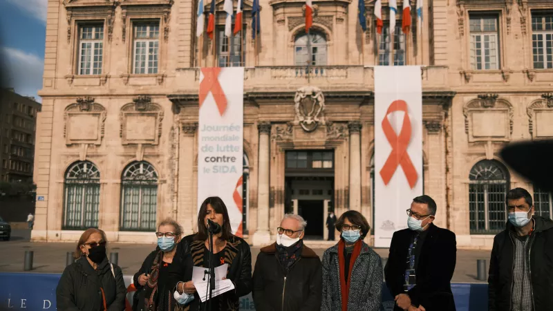 Journée mondiale de lutte contre le sida à Marseille ©Nina Pavan