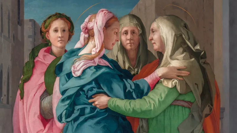 Visitation de la Vierge Marie à sa cousine Élisabeth, Pontormo ©Wikimédia commons
