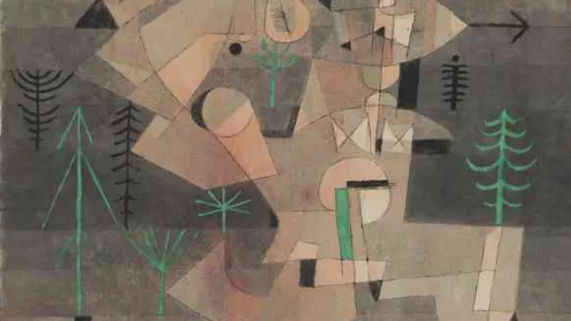 Paul Klee, Garten-Plan (Plan de jardin) (détail), 1922, Zentrum Paul Klee, Berne