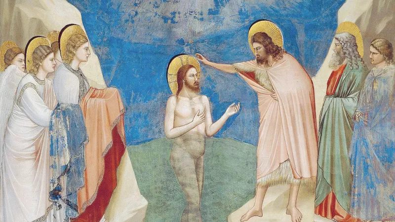 Giotto, Le Baptême du Christ ©Wikimedia Commons