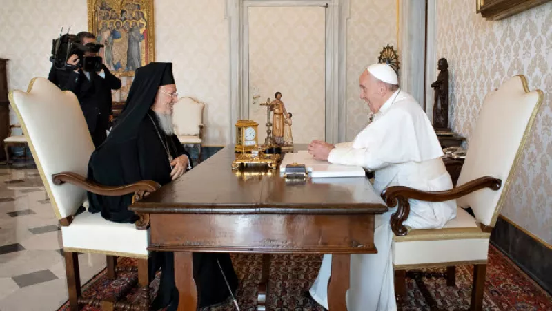 Le pape François et le patriarche Bartholomée - VaticanMedia-Foto CPP CIRIC