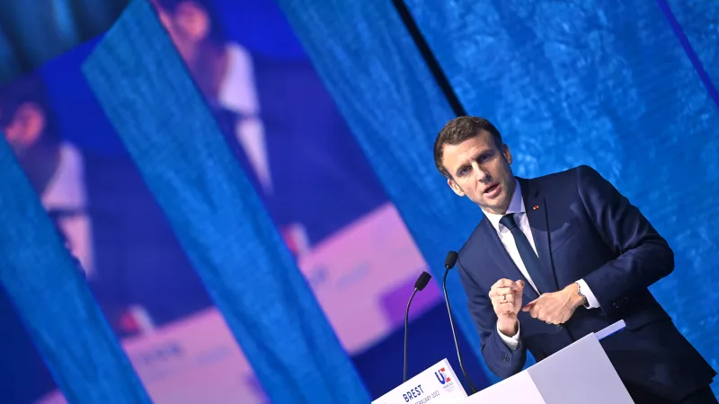 Emmanuel Macron au One Ocean Summit de Brest - ©Commission européenne / Christophe Licoppe