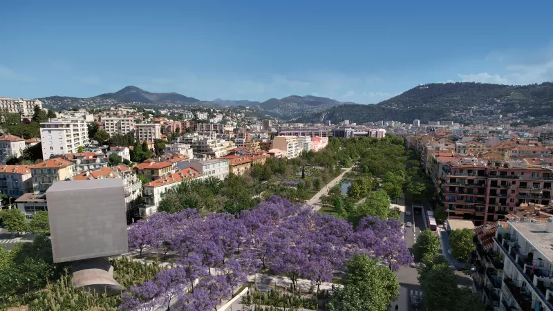 Voilà à quoi ressemblera en 2025 l'extension de la Promenade du Paillon en lieu et place d'Acropolis - Visuel ville de Nice