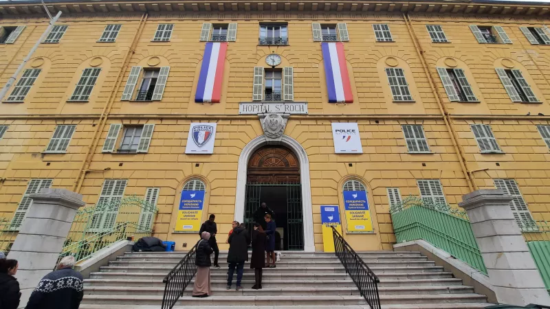 L'ancien hôpital Saint Roch réaménagé en lieu d'accueil des réfugiés ukrainiens à Nice - Photo RCF